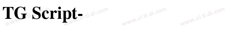 TG Script字体转换